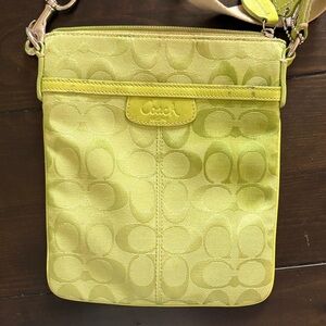 Coach Lime Green Crossbody Bag